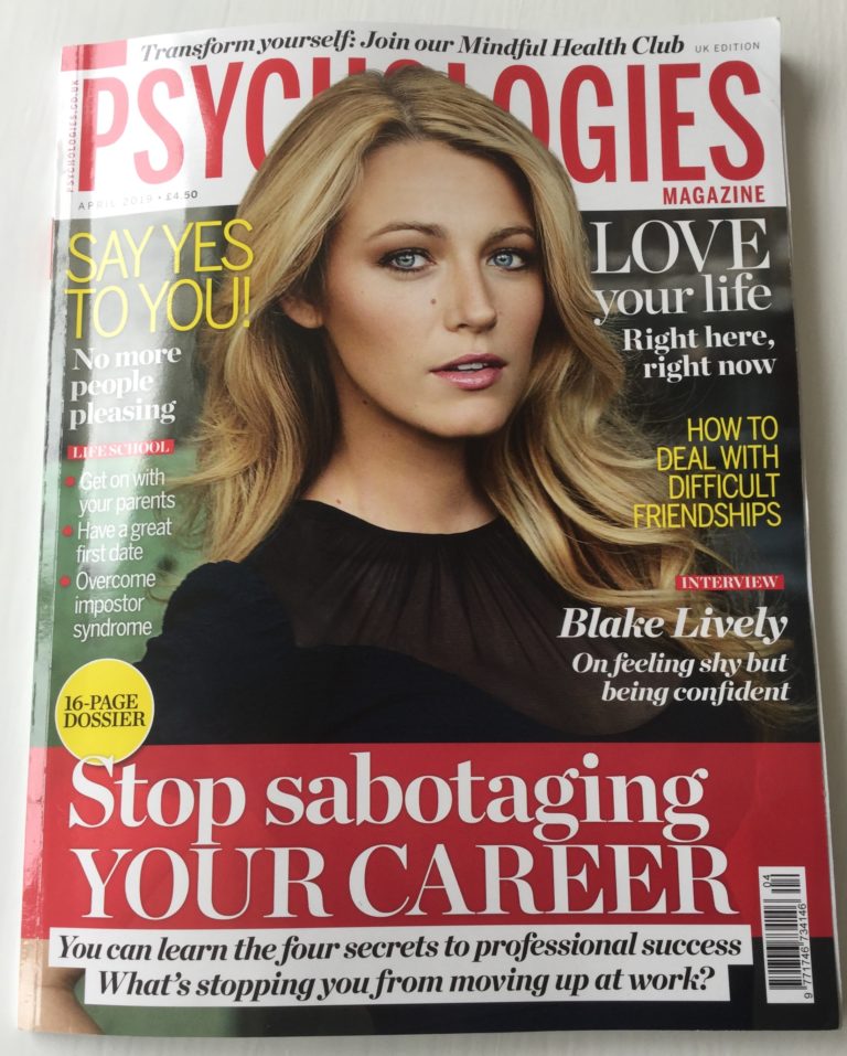 Feature article about Anubis Therapy in Psychologies Magazine